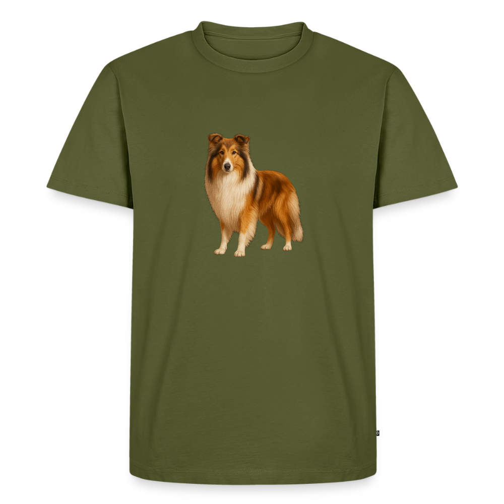 Premium T-Shirt "Collie" - Khaki