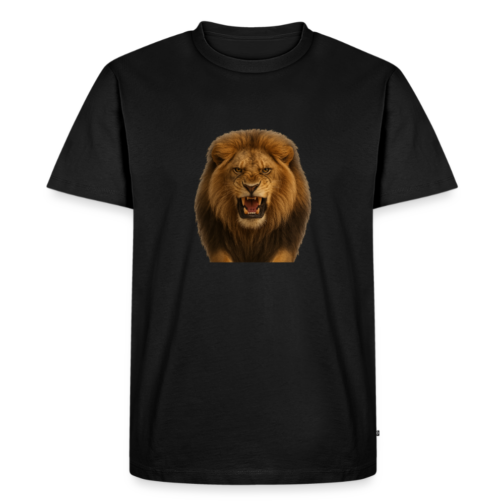 Premium T-Shirt "Löwe" - Schwarz
