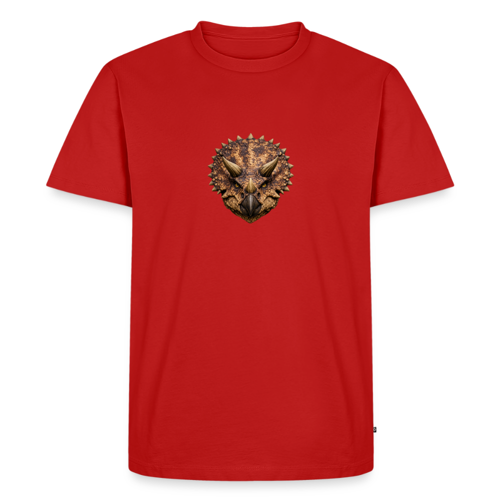 Premium T-Shirt "Triceratops" - Rot