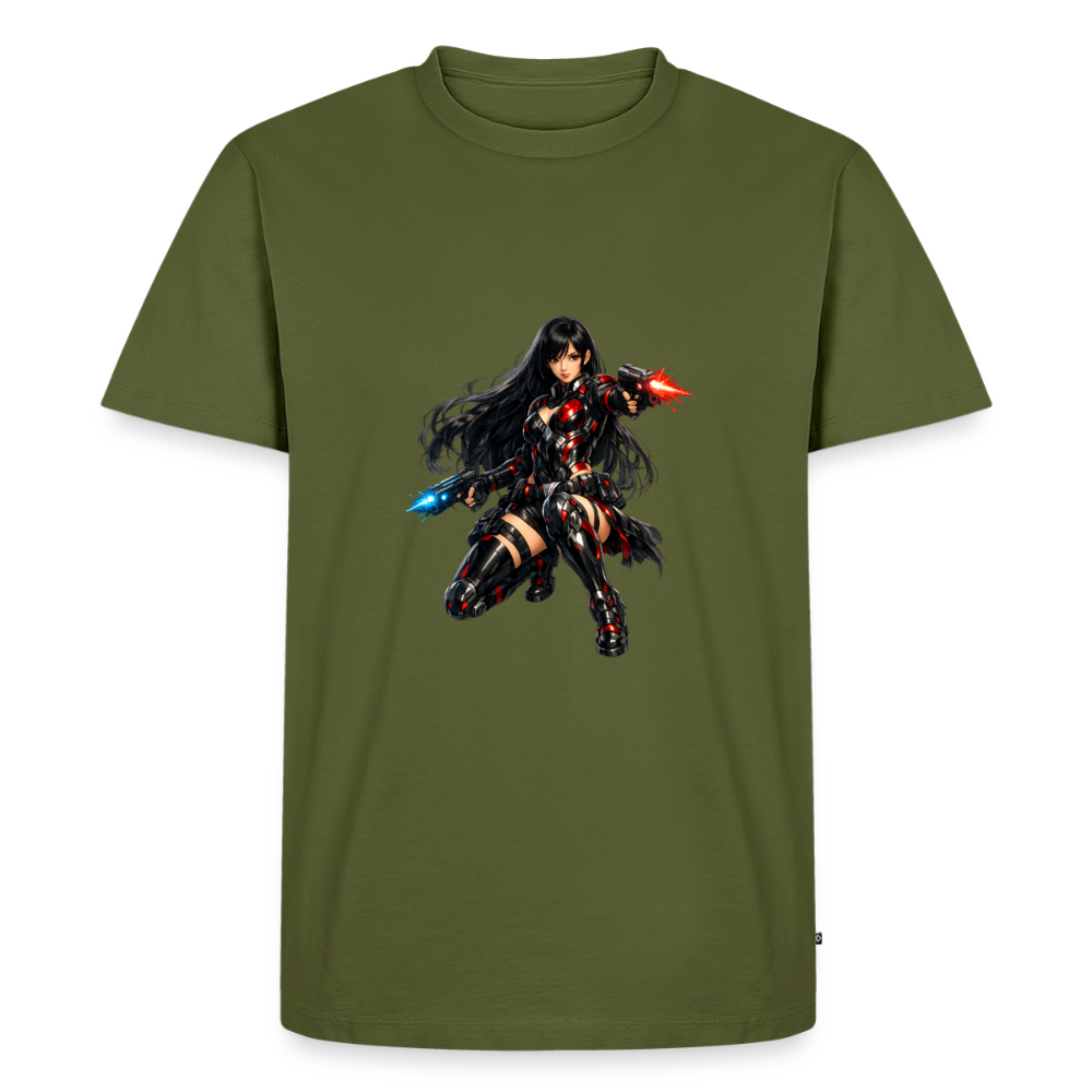 Premium T-Shirt "Future Woman" - Khaki