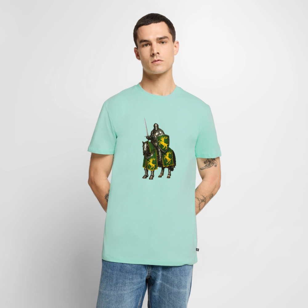 Premium T-Shirt "Ritter auf Pferd I" - Mint 