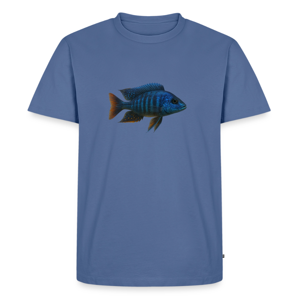Premium T-Shirt "Cichlide" - Taubenblau
