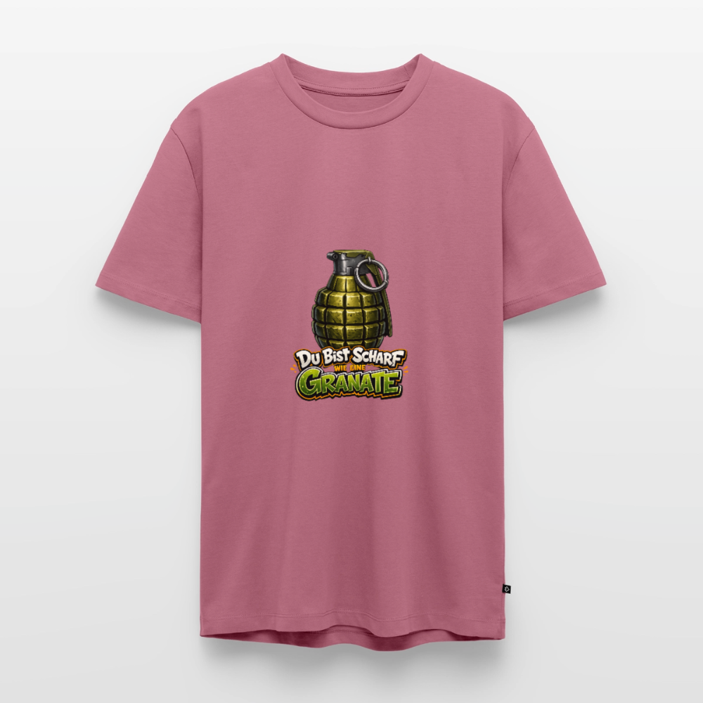 Männer Premium T-Shirt "Scharf wie eine Granate" - Mauve