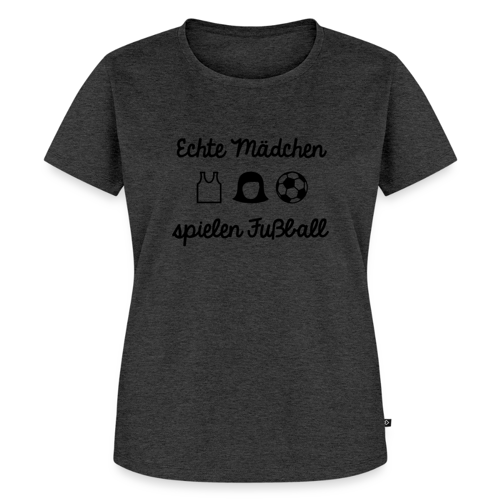 Premium T-Shirt "Echte Frauen" - Anthrazit meliert