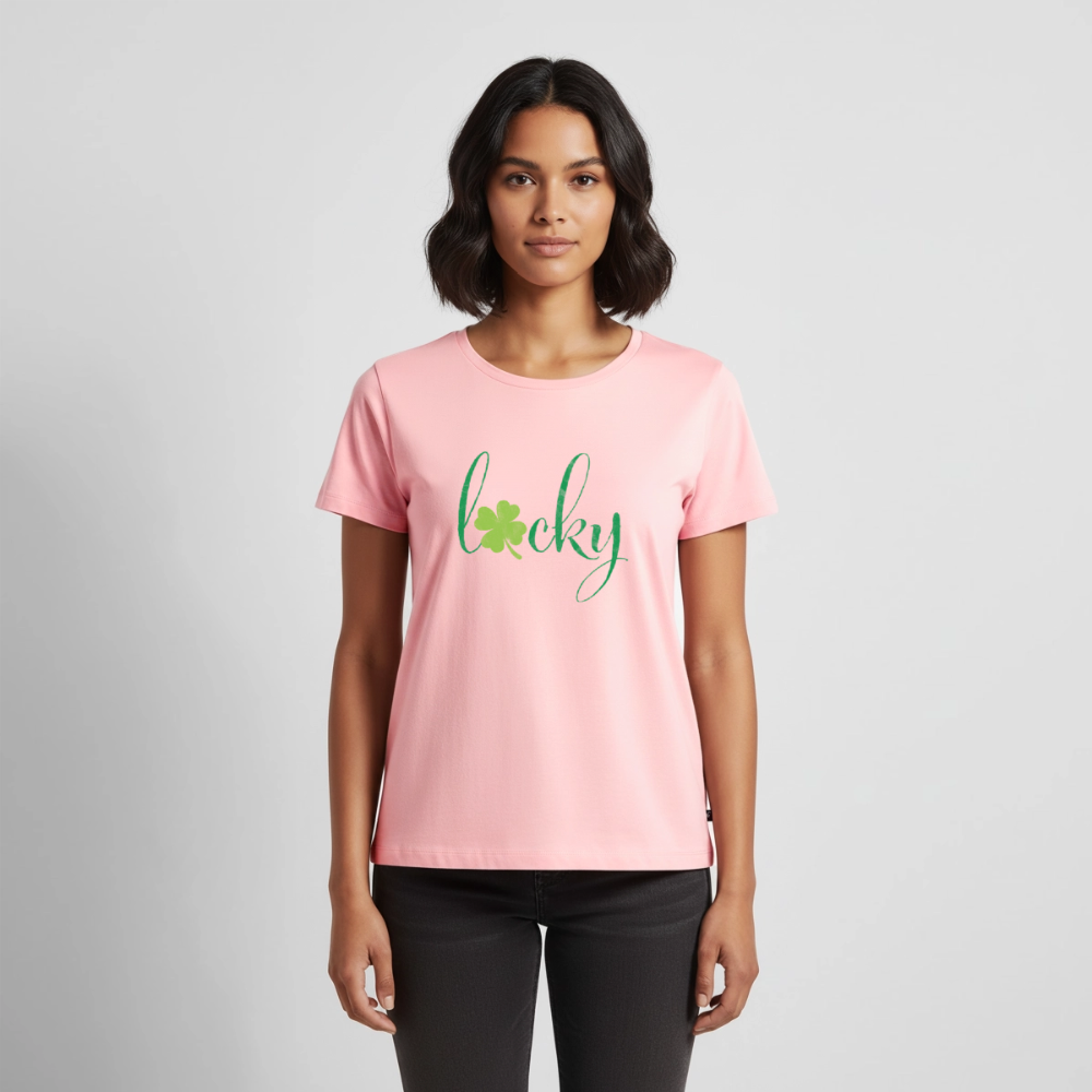 Premium T-Shirt "Lucky" - Rosa