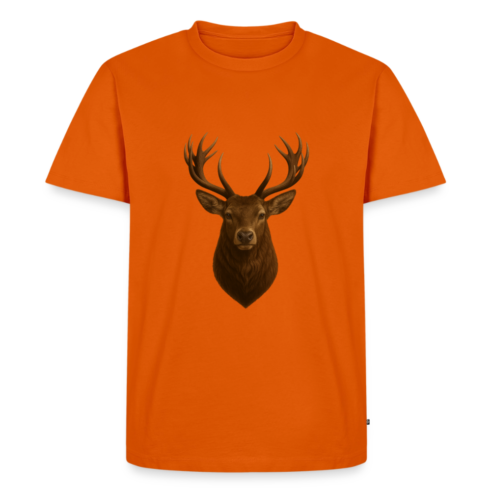 Premium T-Shirt "Hirsch" - Orange 