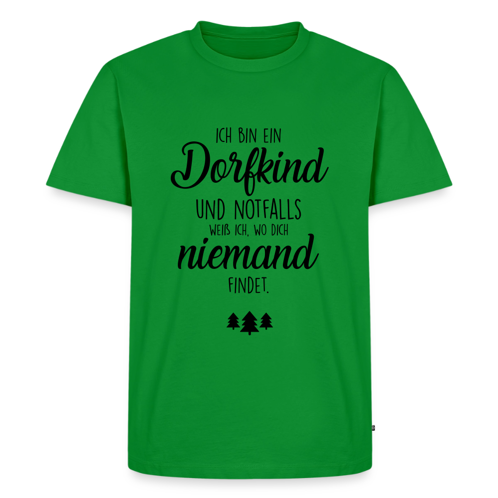 Premium T-Shirt "Dorfkind" - Grün