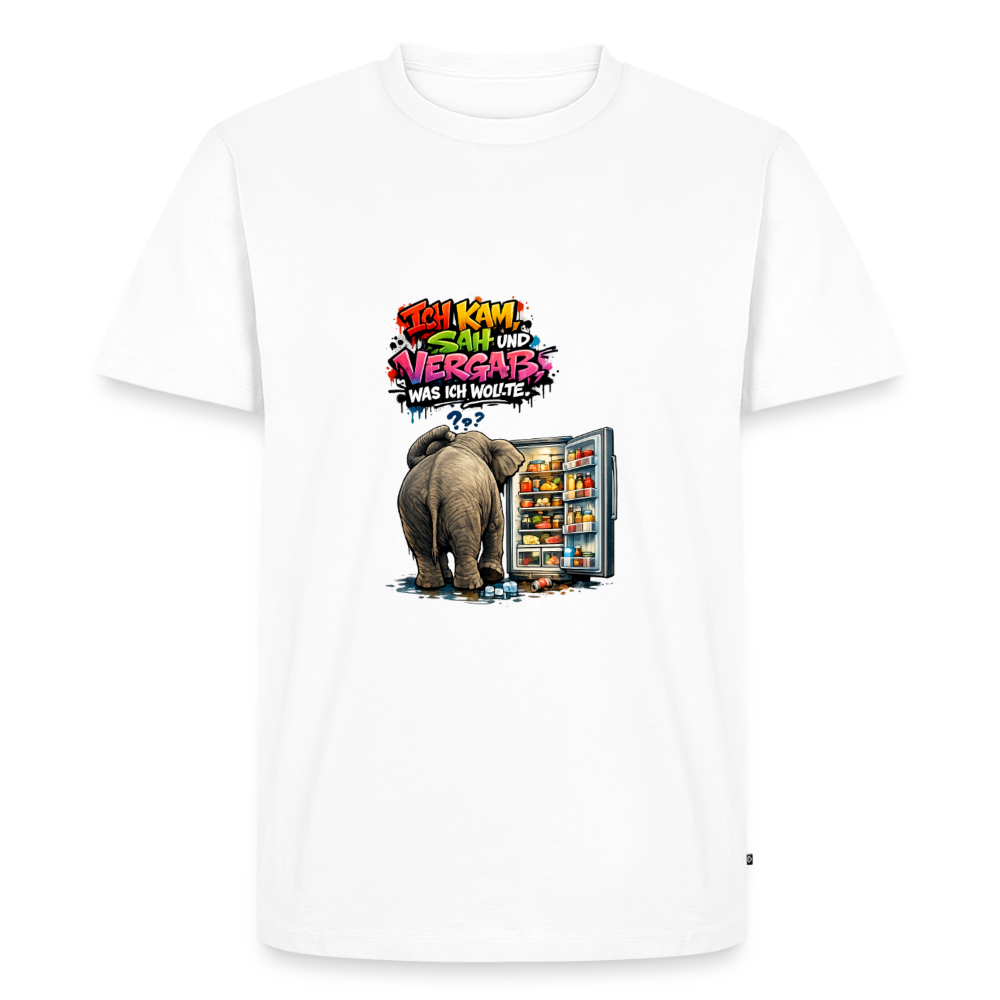 Premium T-Shirt "Ich kam,sah..." - Weiß