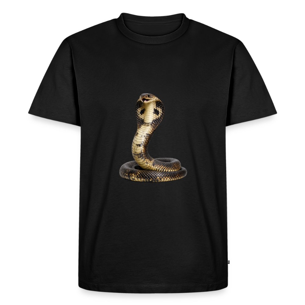Premium T-Shirt "Cobra" - Schwarz