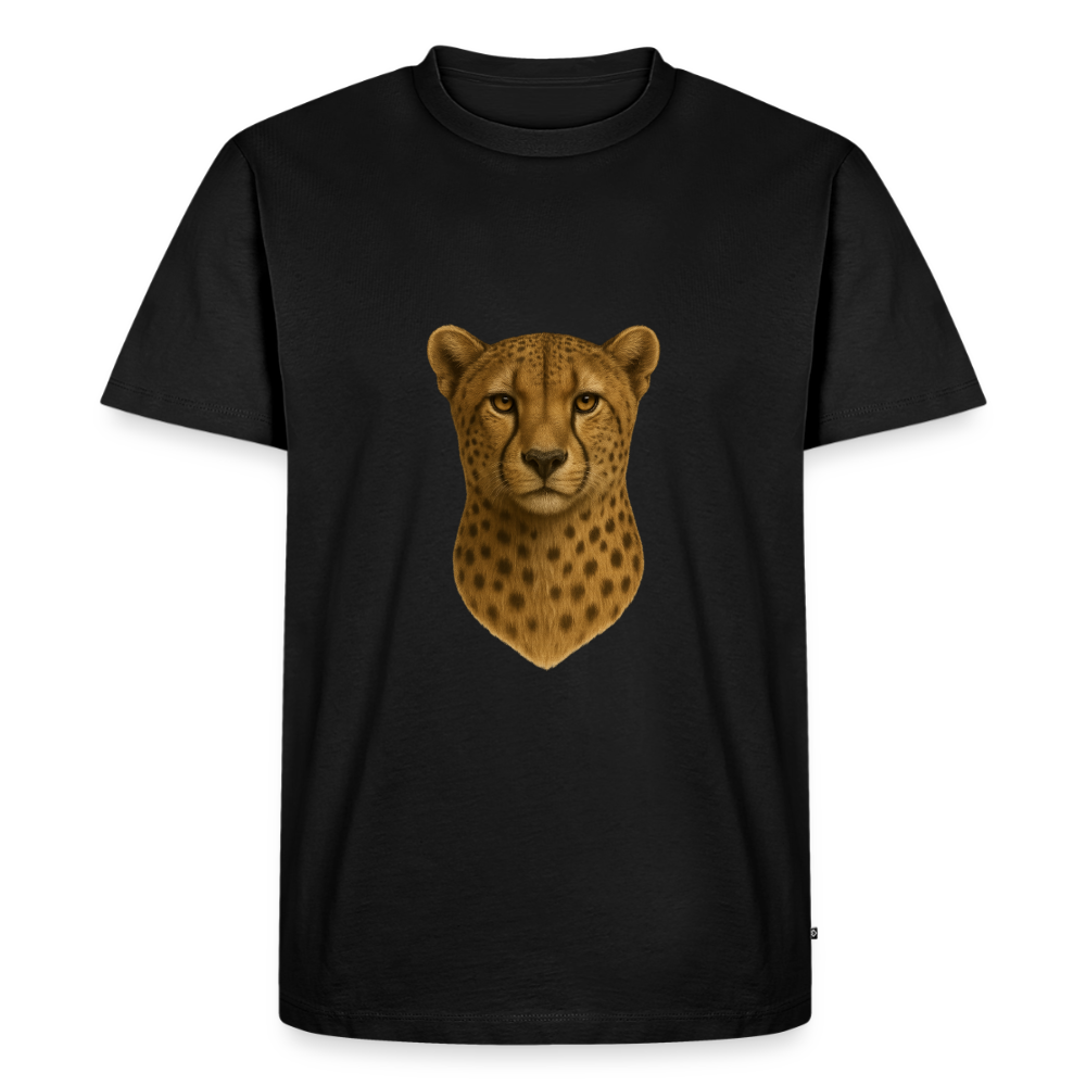 Premium T-Shirt "Gepard" - Schwarz