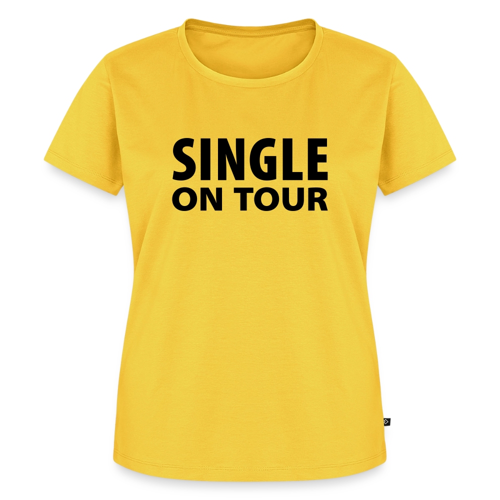 Premium T-Shirt "Single on Tour" - Sonnengelb