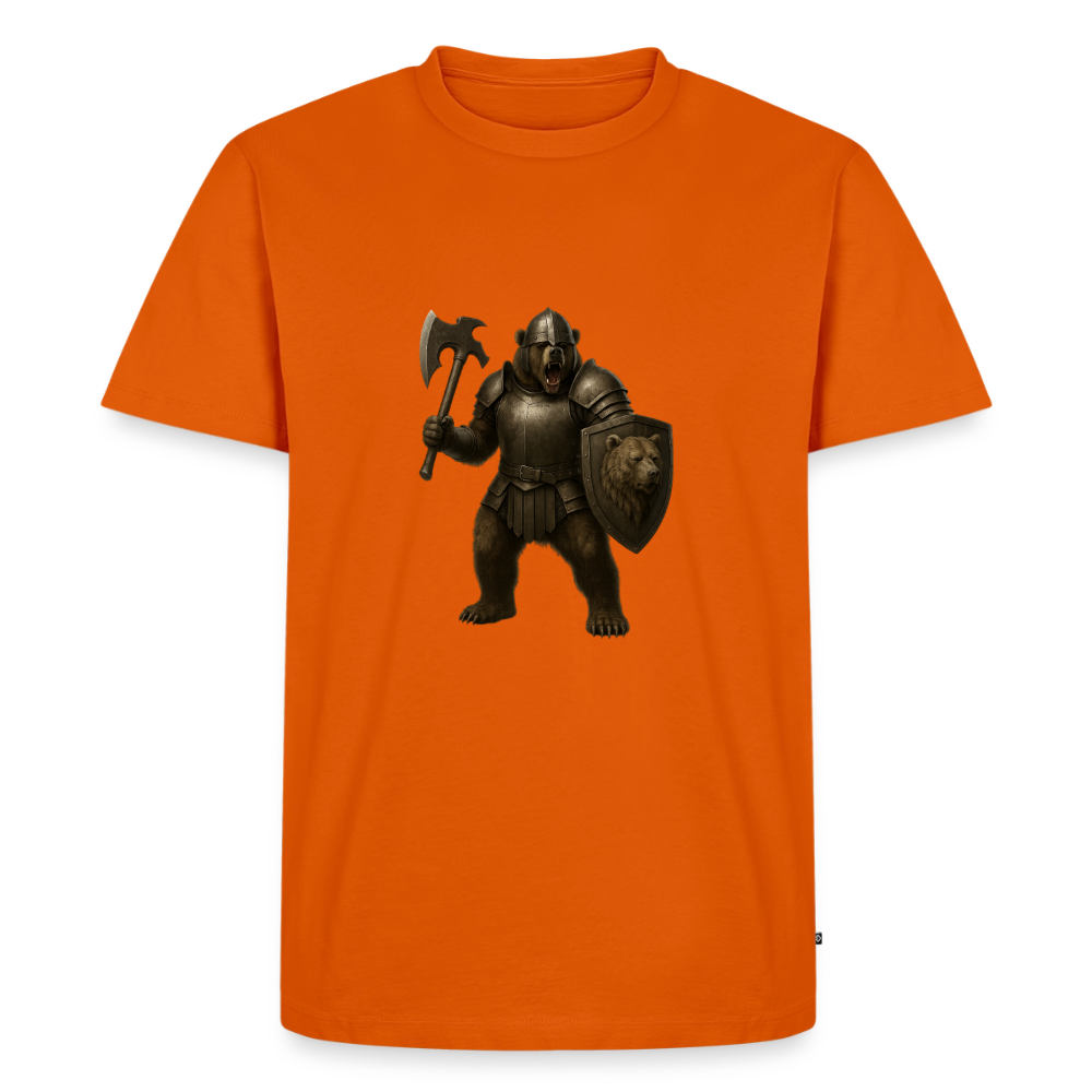 Premium T-Shirt "Grizzly Warrior" - Orange 