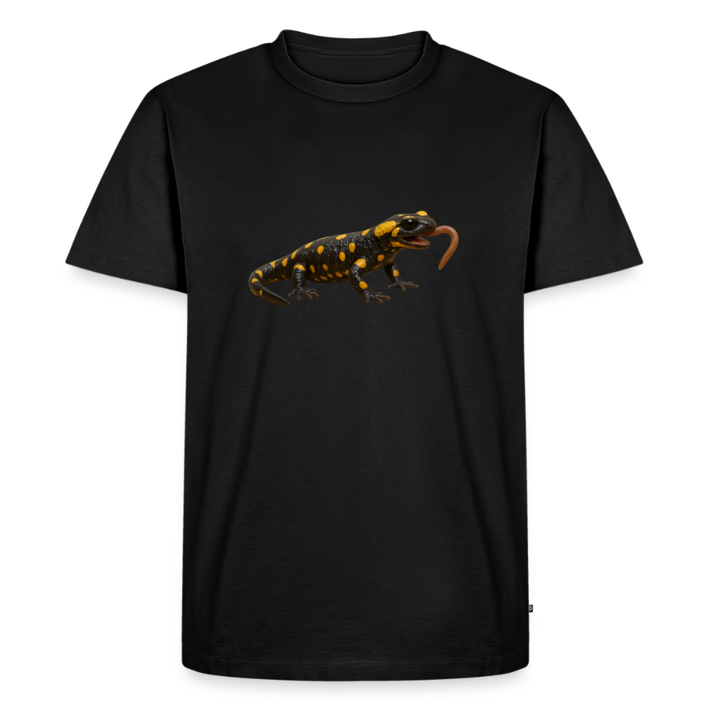 Premium T-Shirt "Feuersalamander" - Schwarz