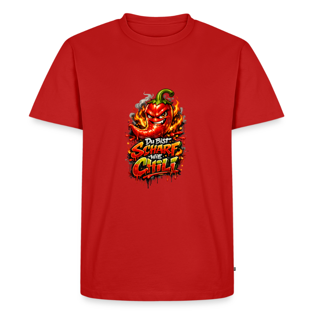 Männer Premium T-Shirt "Scharf wie Chili" - Rot