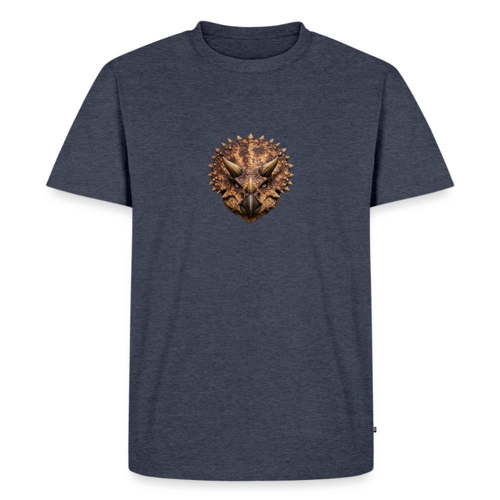 Premium T-Shirt "Triceratops" - Jeansblau 