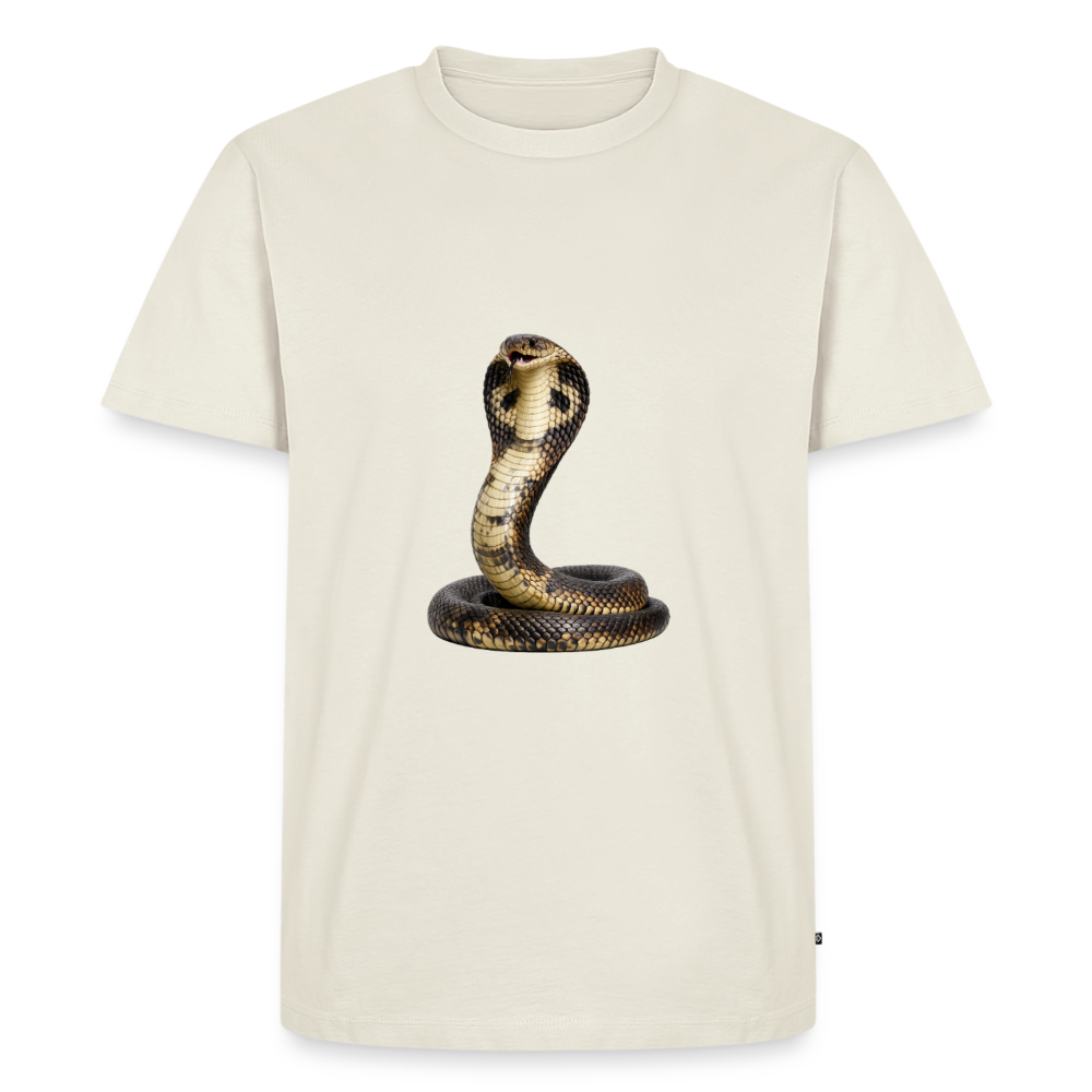 Premium T-Shirt "Cobra" - Naturweiß