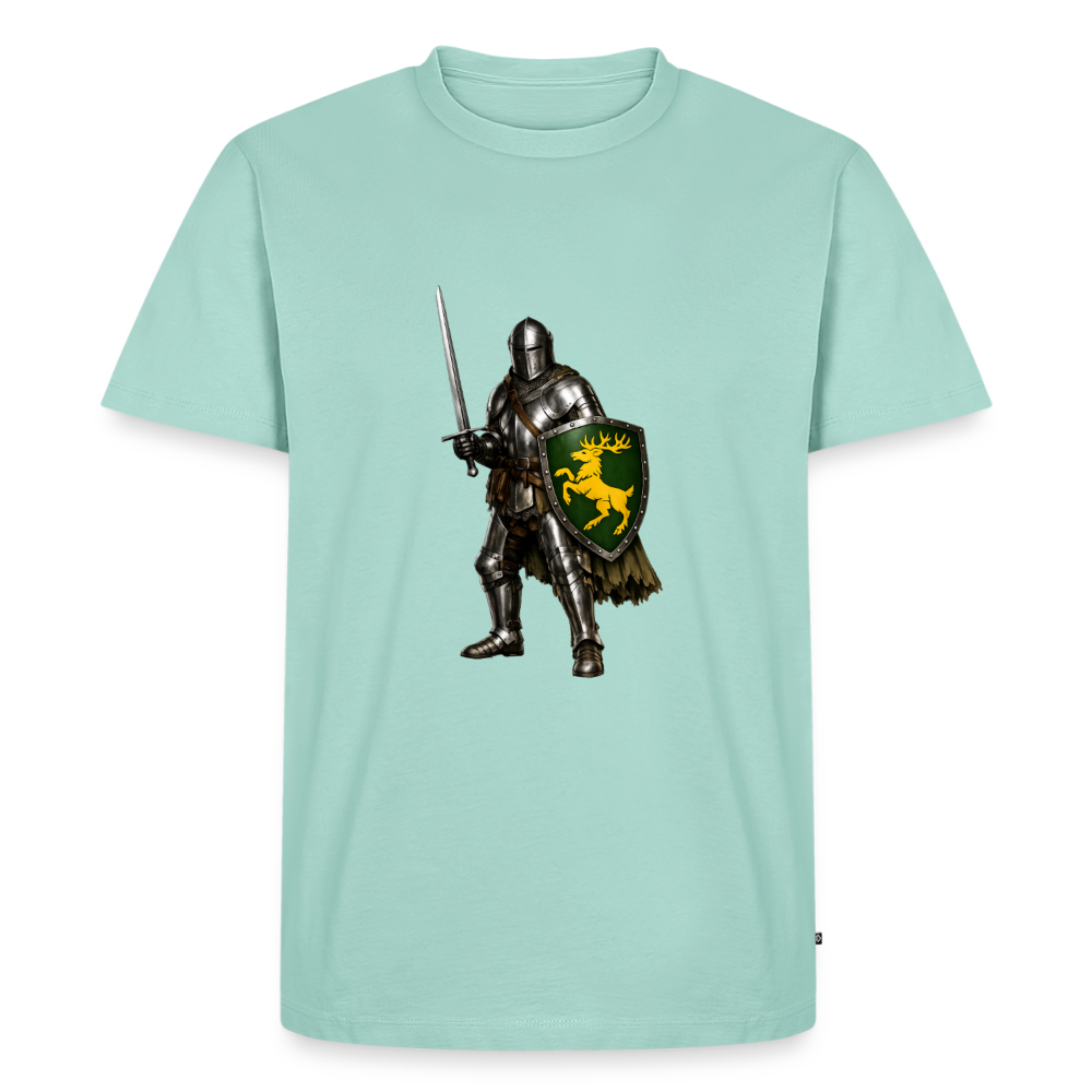 Premium T-Shirt "Ritter gelber Hirsch" - Mint 