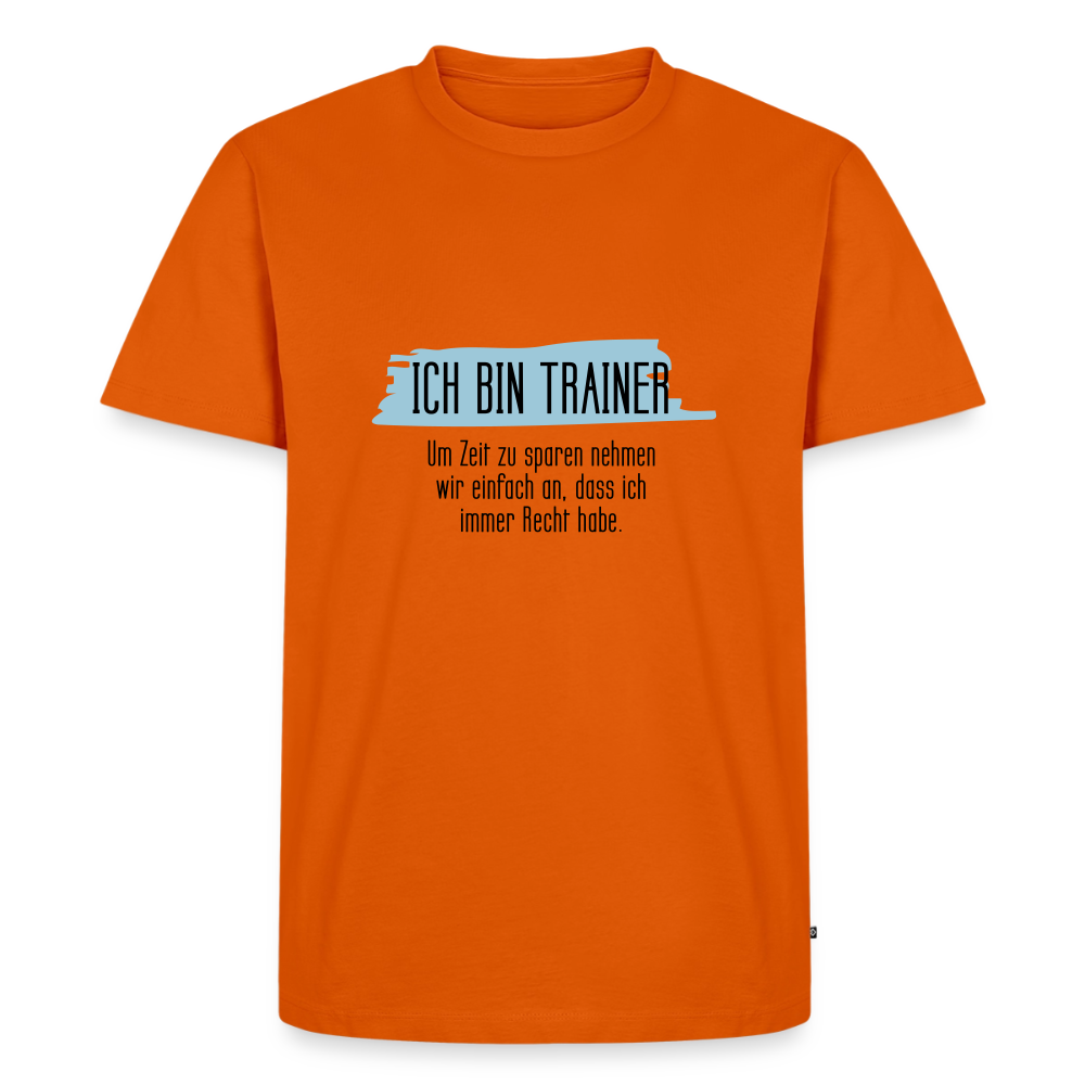 Premium T-Shirt "Trainer" - Orange 