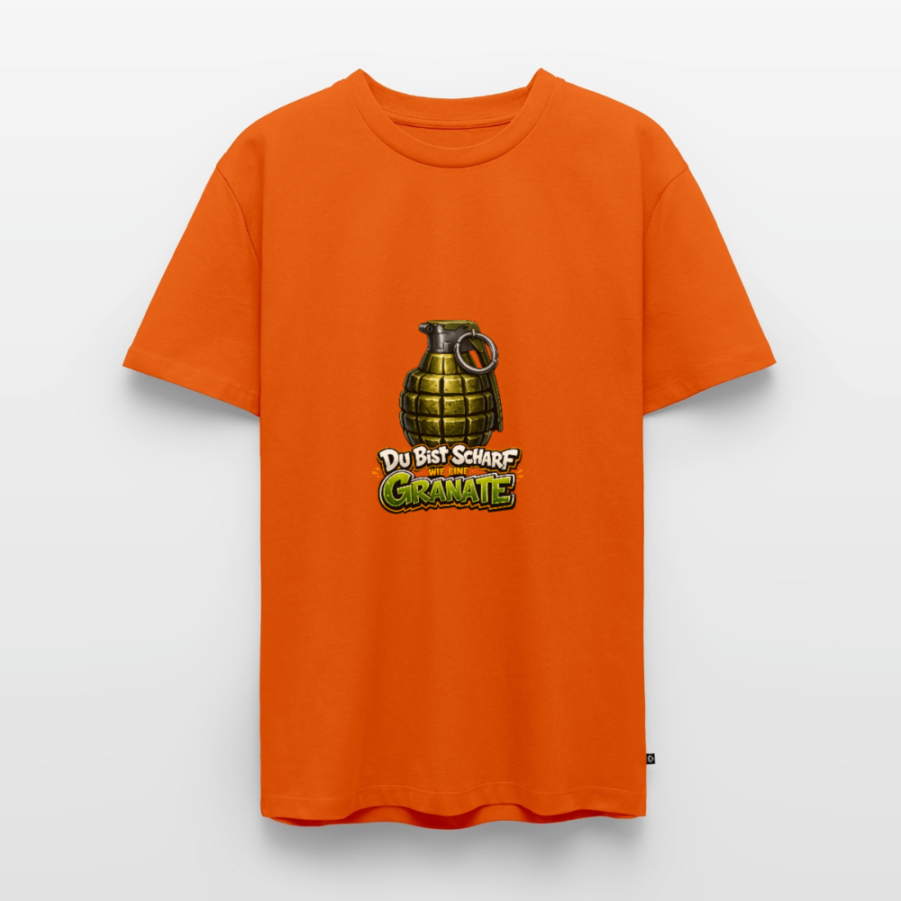 Männer Premium T-Shirt "Scharf wie eine Granate" - Orange 