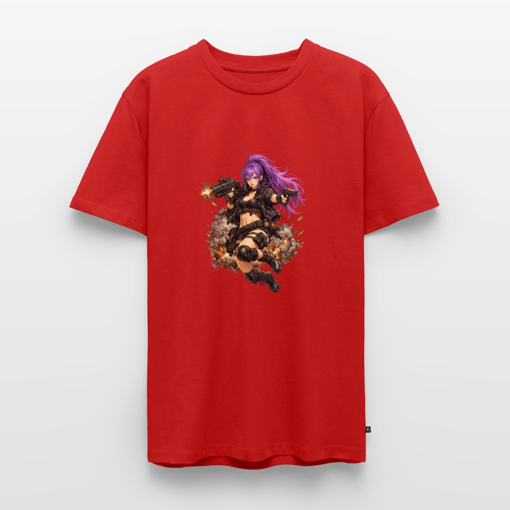 Männer Premium T-Shirt "Purple Lady" - Rot