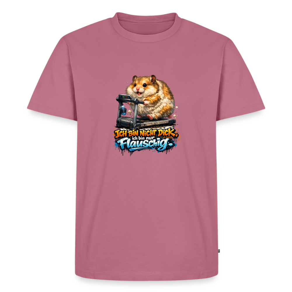 Premium T-Shirt "Ich bin nicht dick" - Mauve