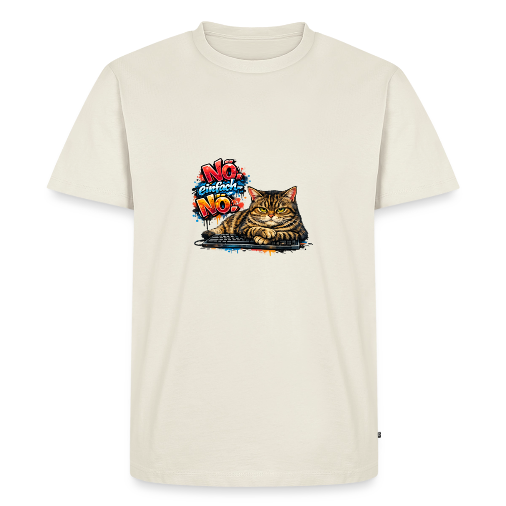 Premium T-Shirt "Nö" - Naturweiß
