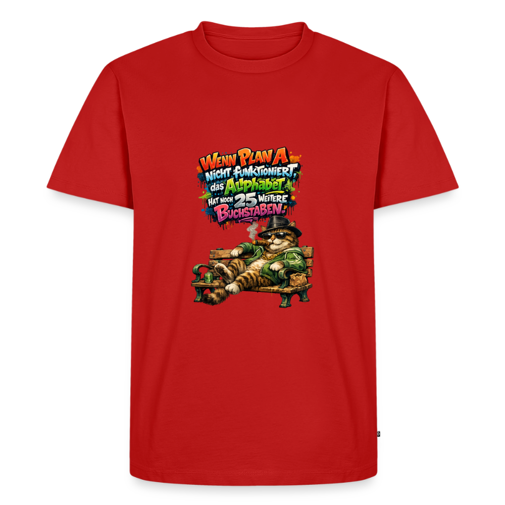 Premium T-Shirt "Plan A" - Rot