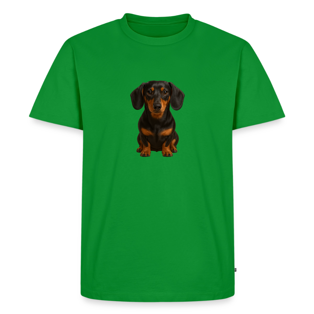 Premium T-Shirt "Dackel" - Grün