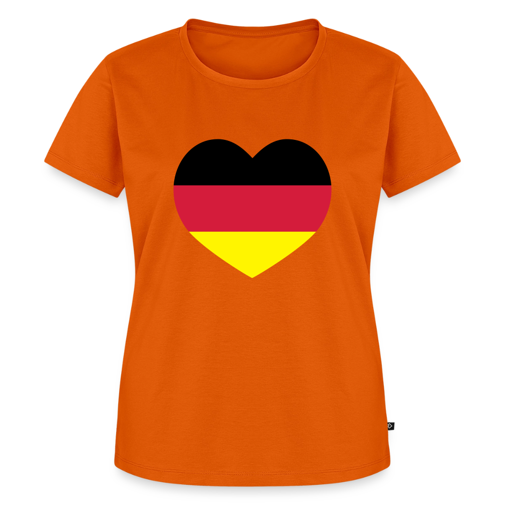 Premium T-Shirt "Herz" - Orange 