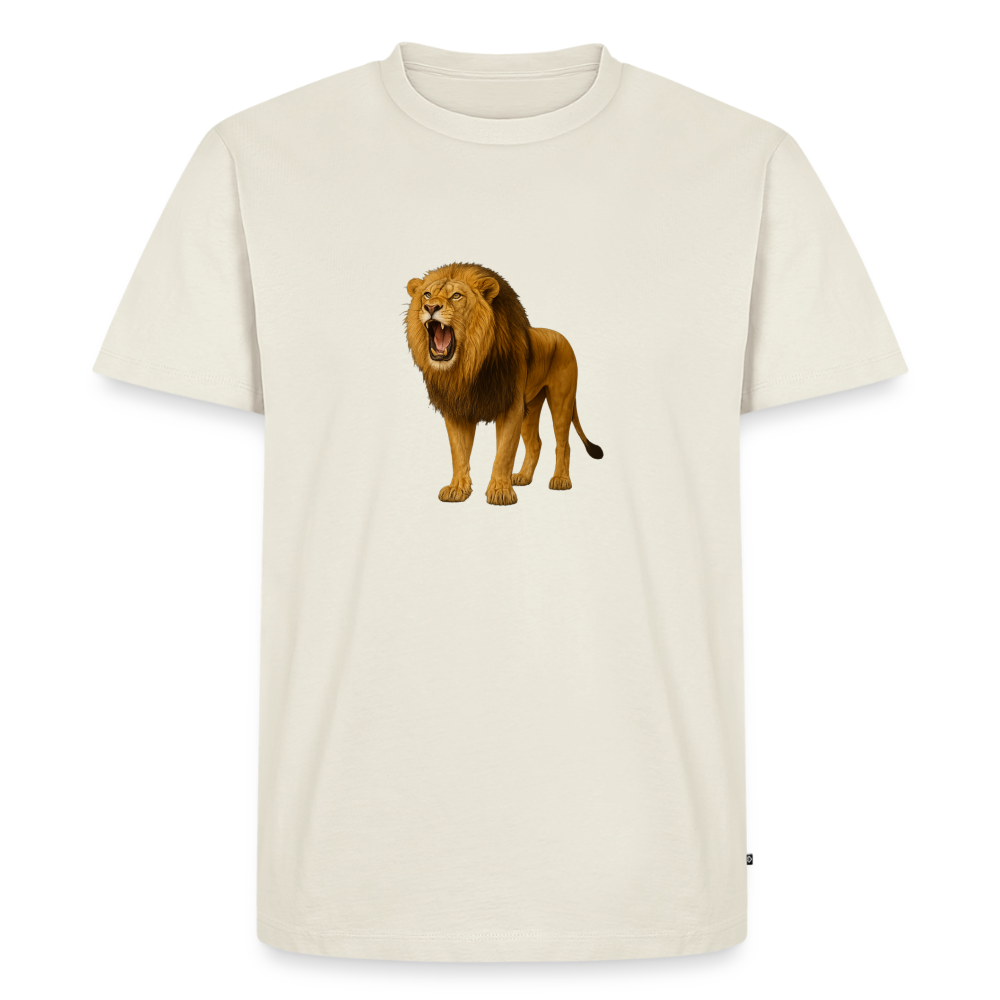 Premium T-Shirt "Löwe" - Naturweiß