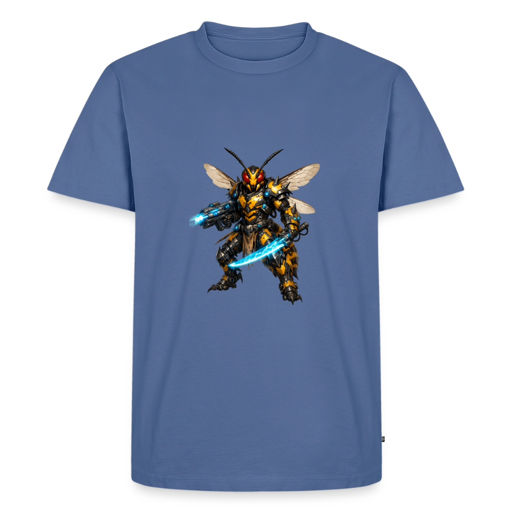 Premium T-Shirt "Bee" - Taubenblau