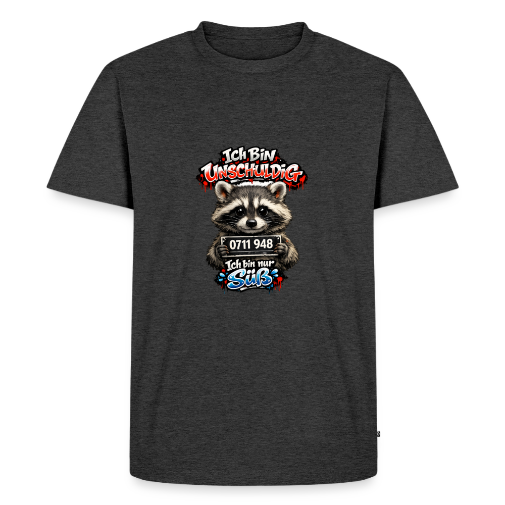 Premium T-Shirt "Ich bin unschuldig" - Anthrazit meliert