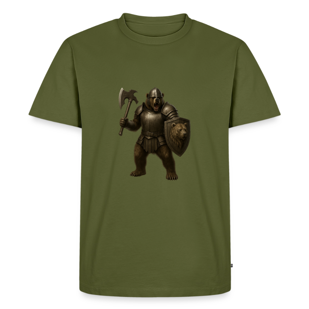 Premium T-Shirt "Grizzly Warrior" - Khaki