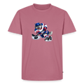 Premium T-Shirt "Hockey Wolf" - Mauve