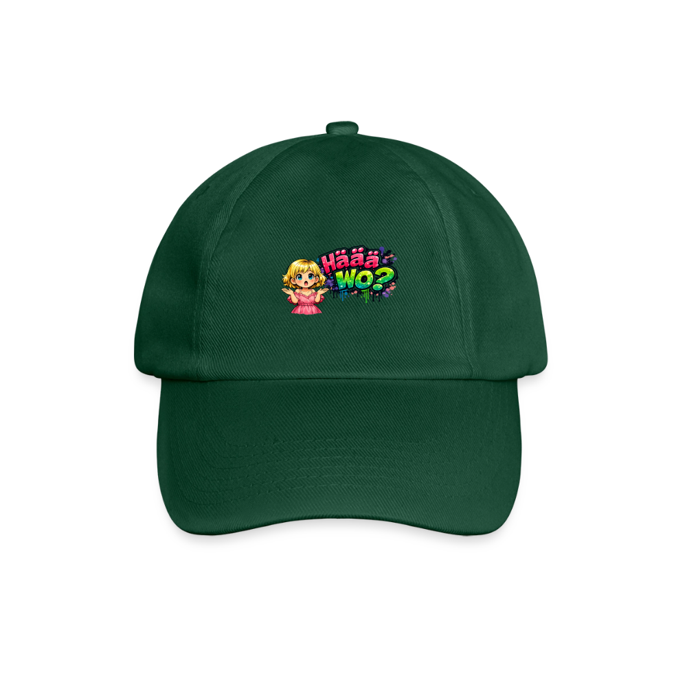 Baseballkappe "Häää Wo..." - Flaschengrün