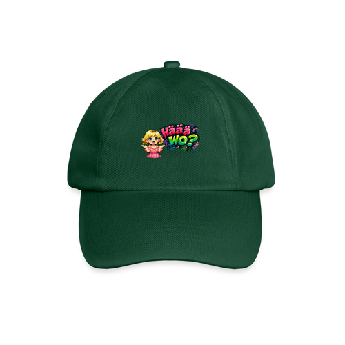 Baseballkappe "Häää Wo..." - Flaschengrün