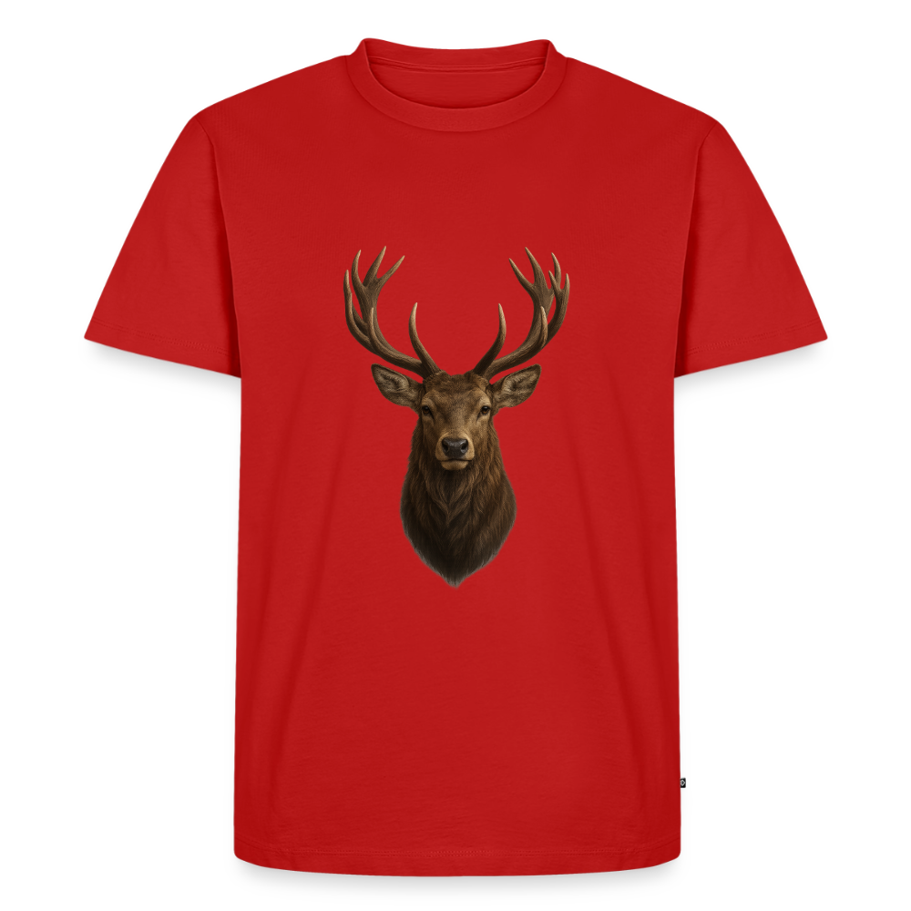 Premium T-Shirt "Hirsch" - Rot