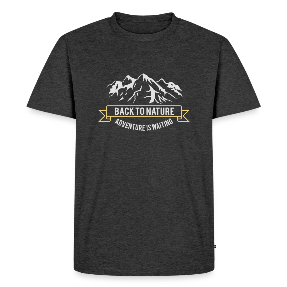 Männer Premium T-Shirt - Anthrazit meliert
