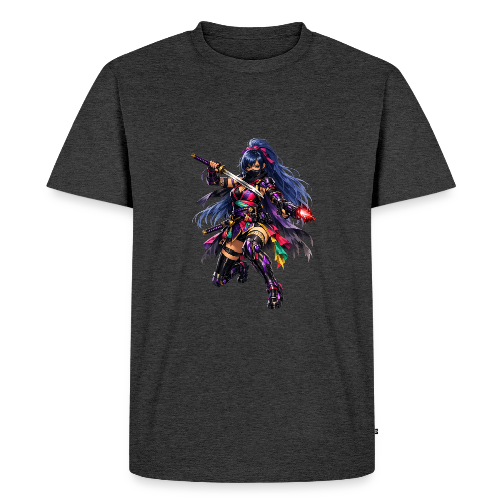 Premium T-Shirt "Future Woman II" - Anthrazit meliert
