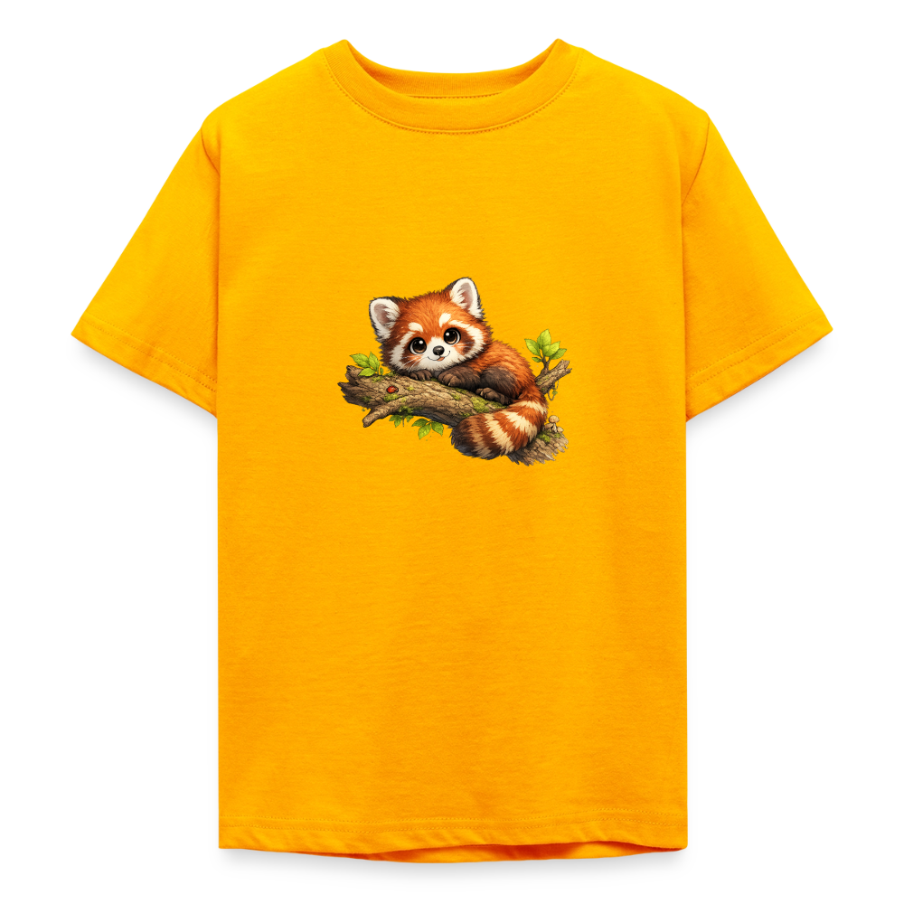 Teenager T-Shirt "Kleiner Panda" - Gold