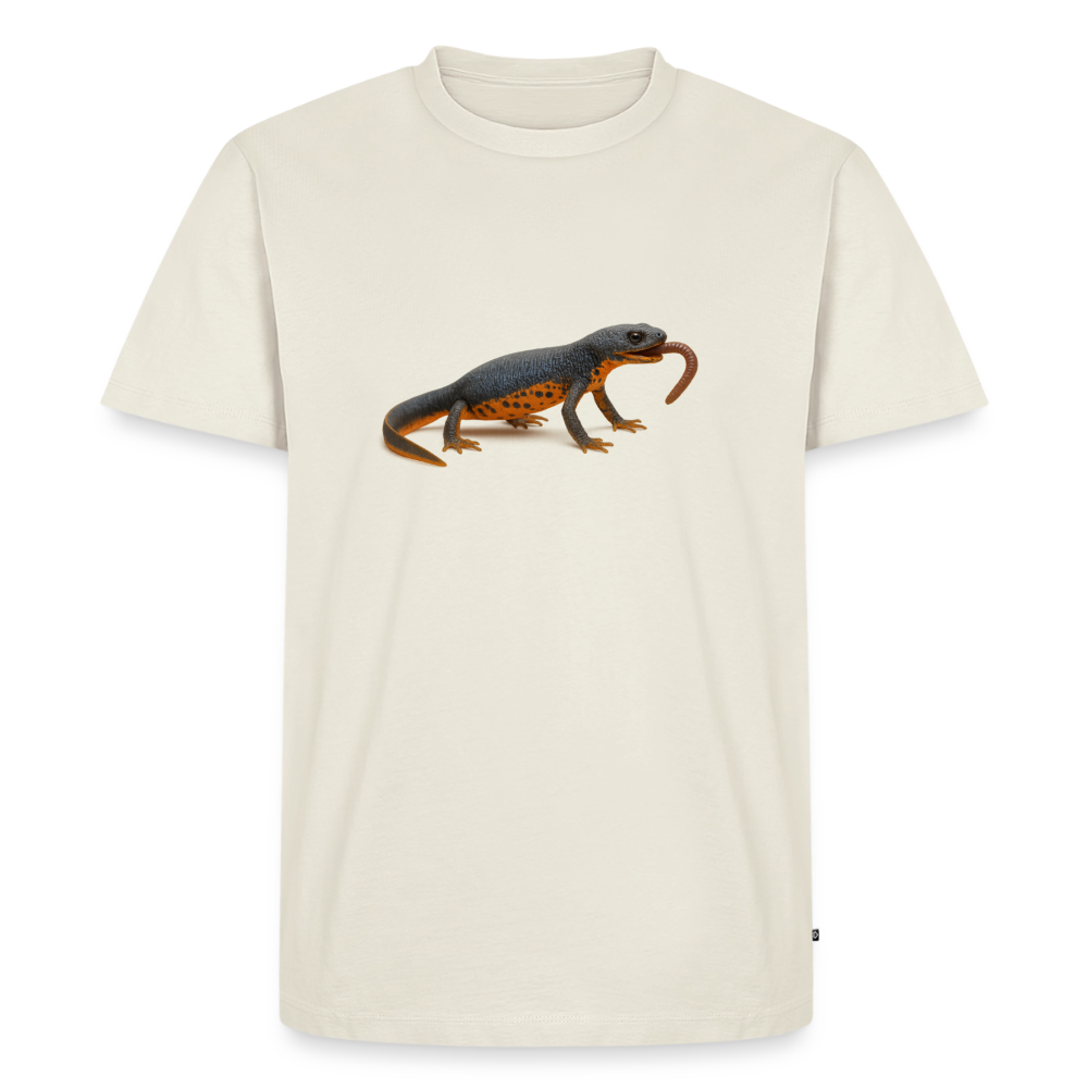 Premium T-Shirt "Feuerbauchmolch" - Naturweiß