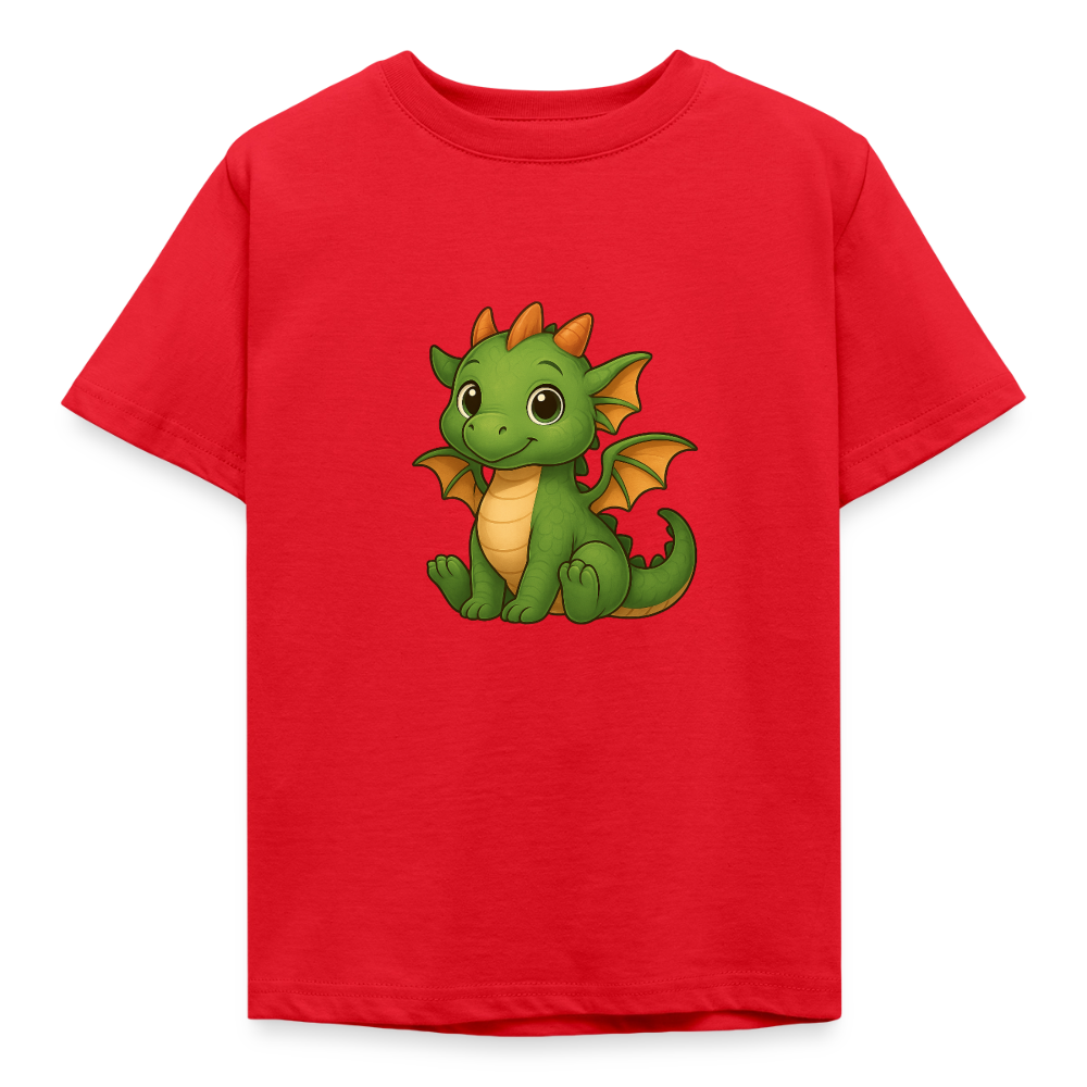 Kinder T-Shirt "Kleiner Drache" - Rot