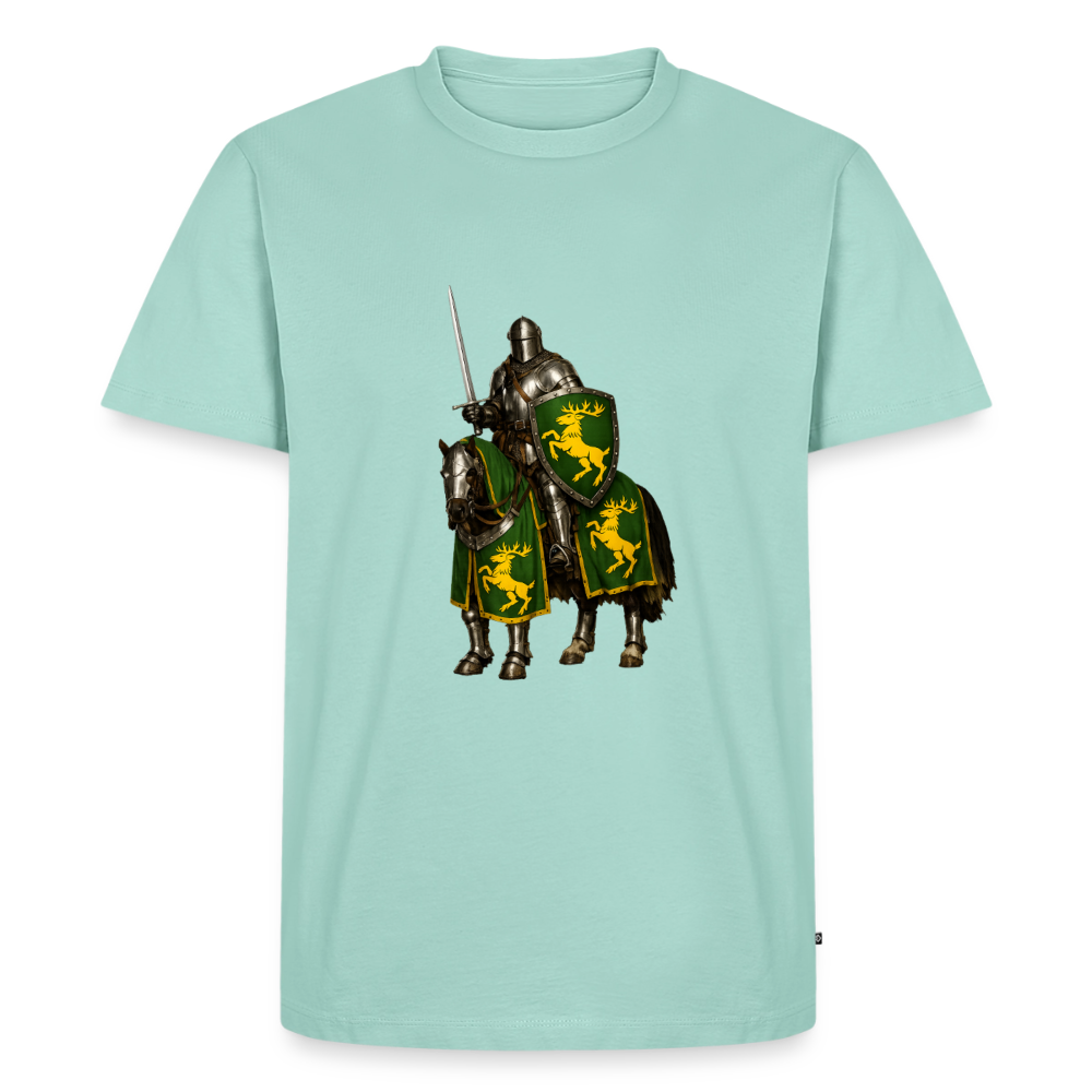 Premium T-Shirt "Ritter auf Pferd I" - Mint 