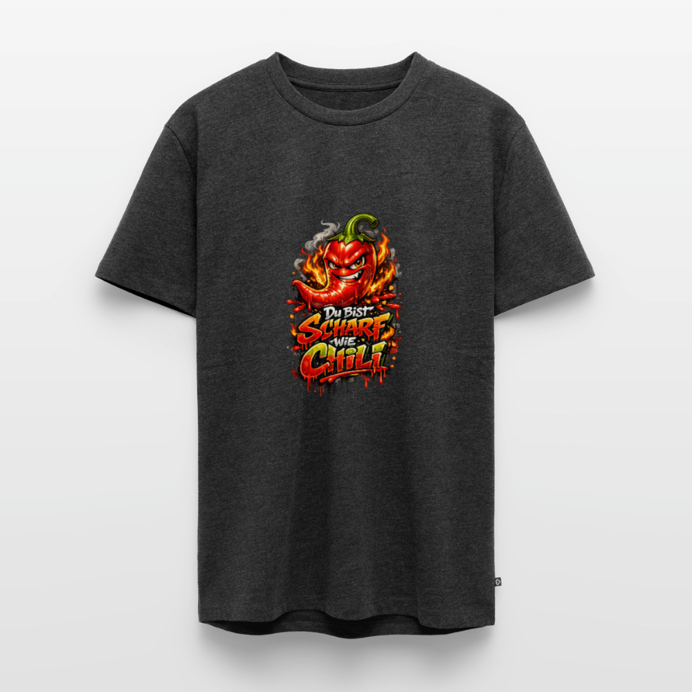 Männer Premium T-Shirt "Scharf wie Chili" - Anthrazit meliert