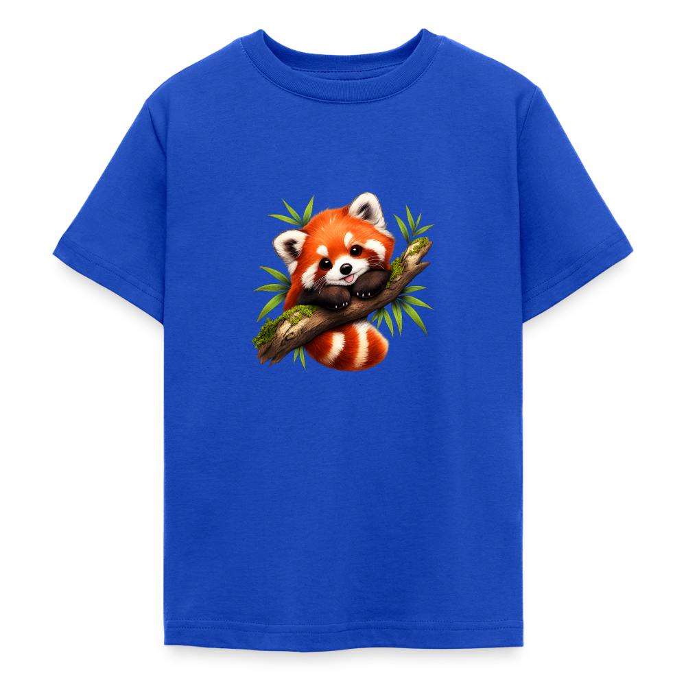 Teenager T-Shirt "Kleiner Panda" - Royalblau