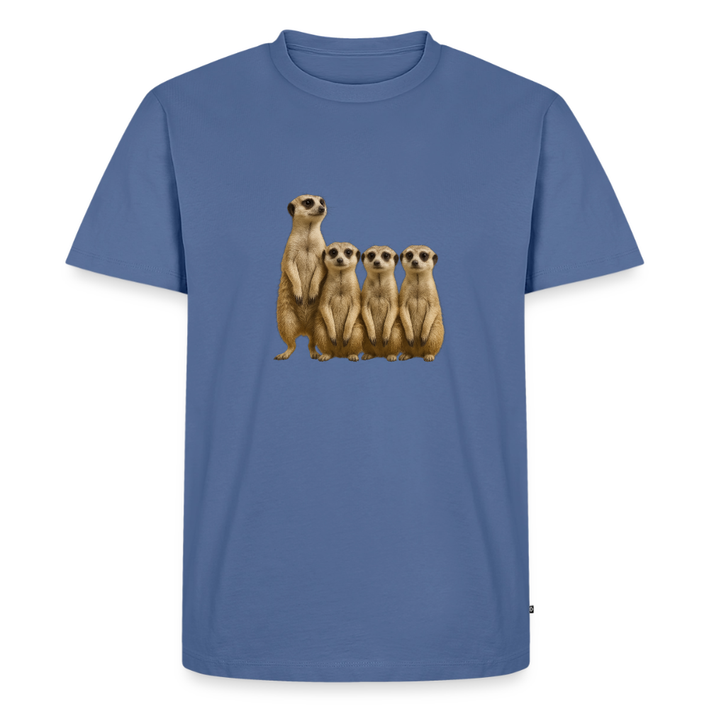 Premium T-Shirt "Erdmanns" - Taubenblau