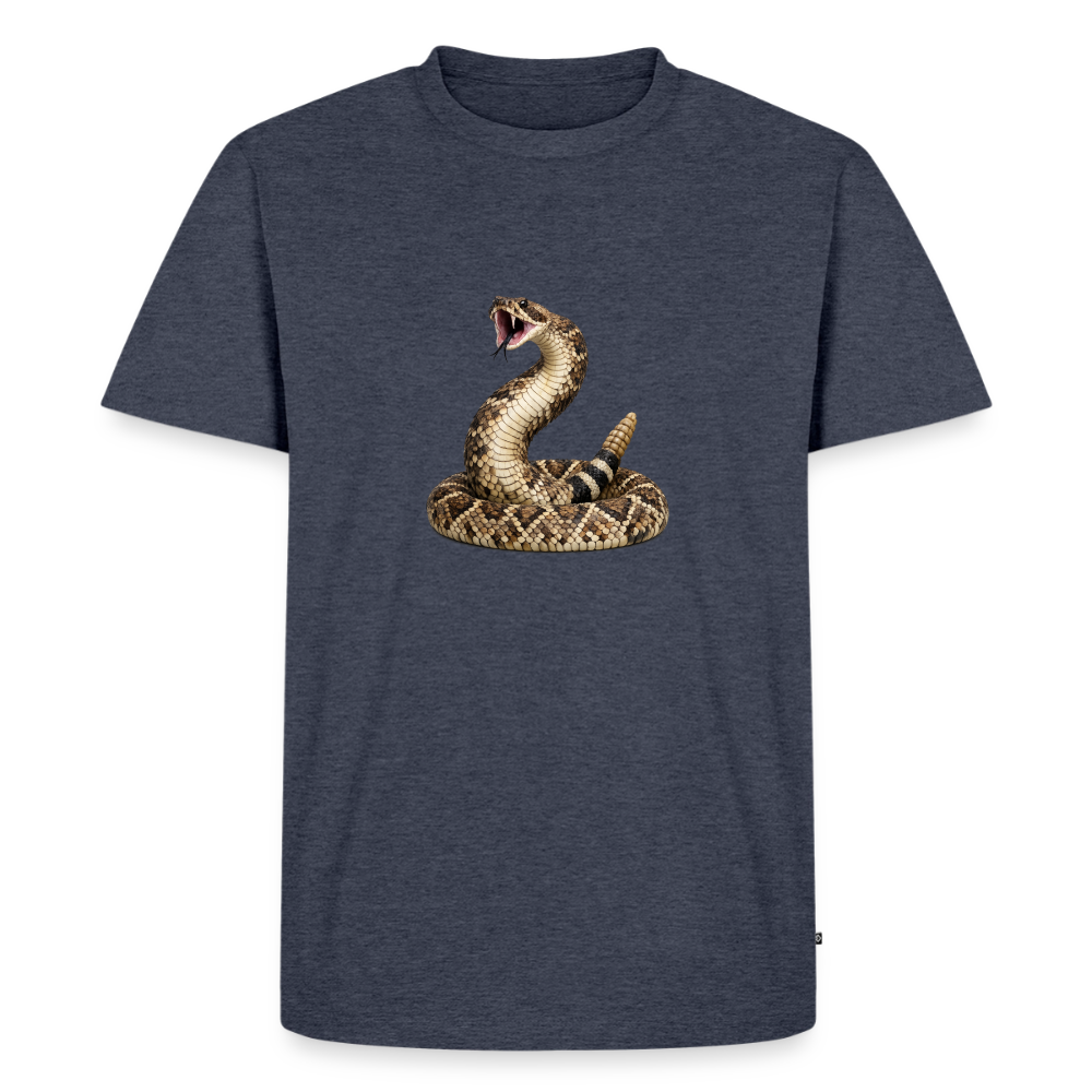 Premium T-Shirt "Klapperschlange" - Jeansblau 