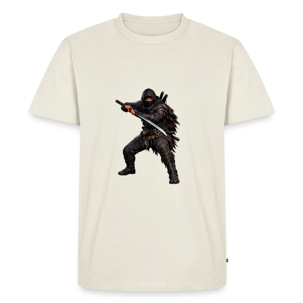 Premium T-Shirt "Ninja 1" - Naturweiß