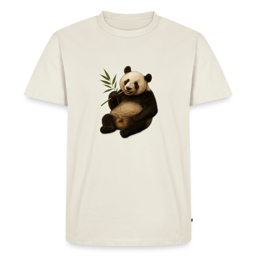 Premium T-Shirt "Panda" - Naturweiß