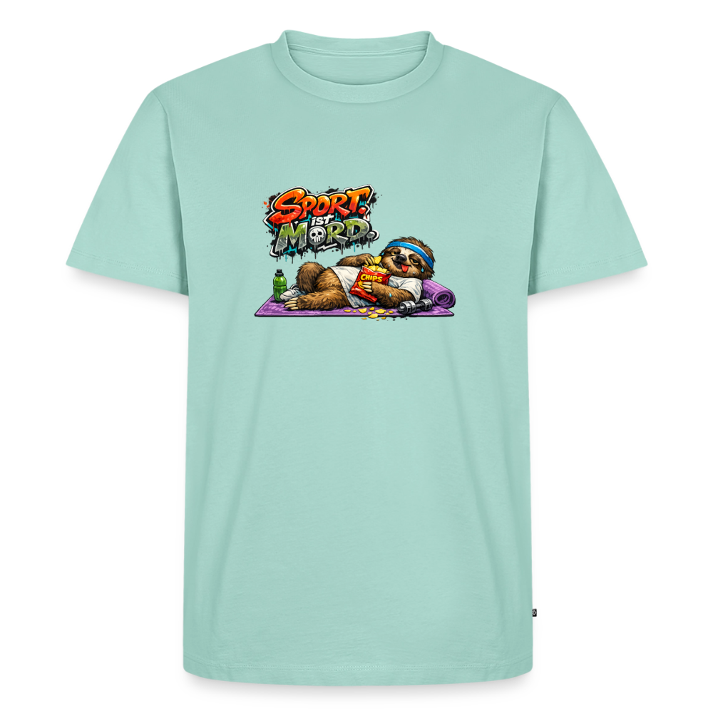 Premium T-Shirt "Sport ist Mord" - Mint 